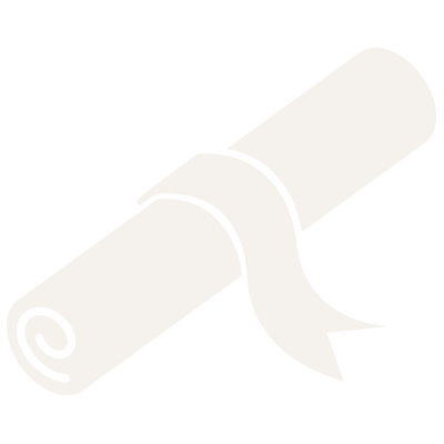 white award or diploma
