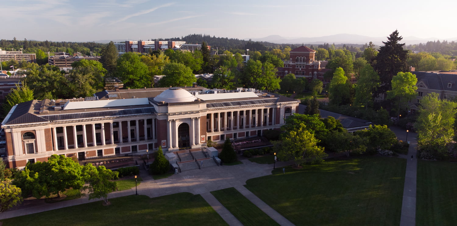 aerial image of corvallis campus