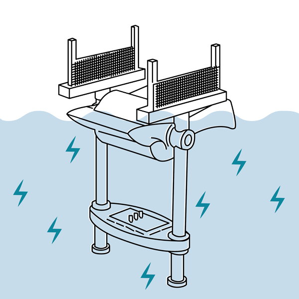 diagram of the wave energy converter