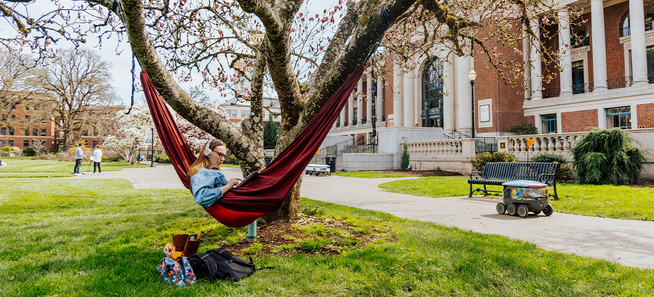 A spring day on OSU's campus.