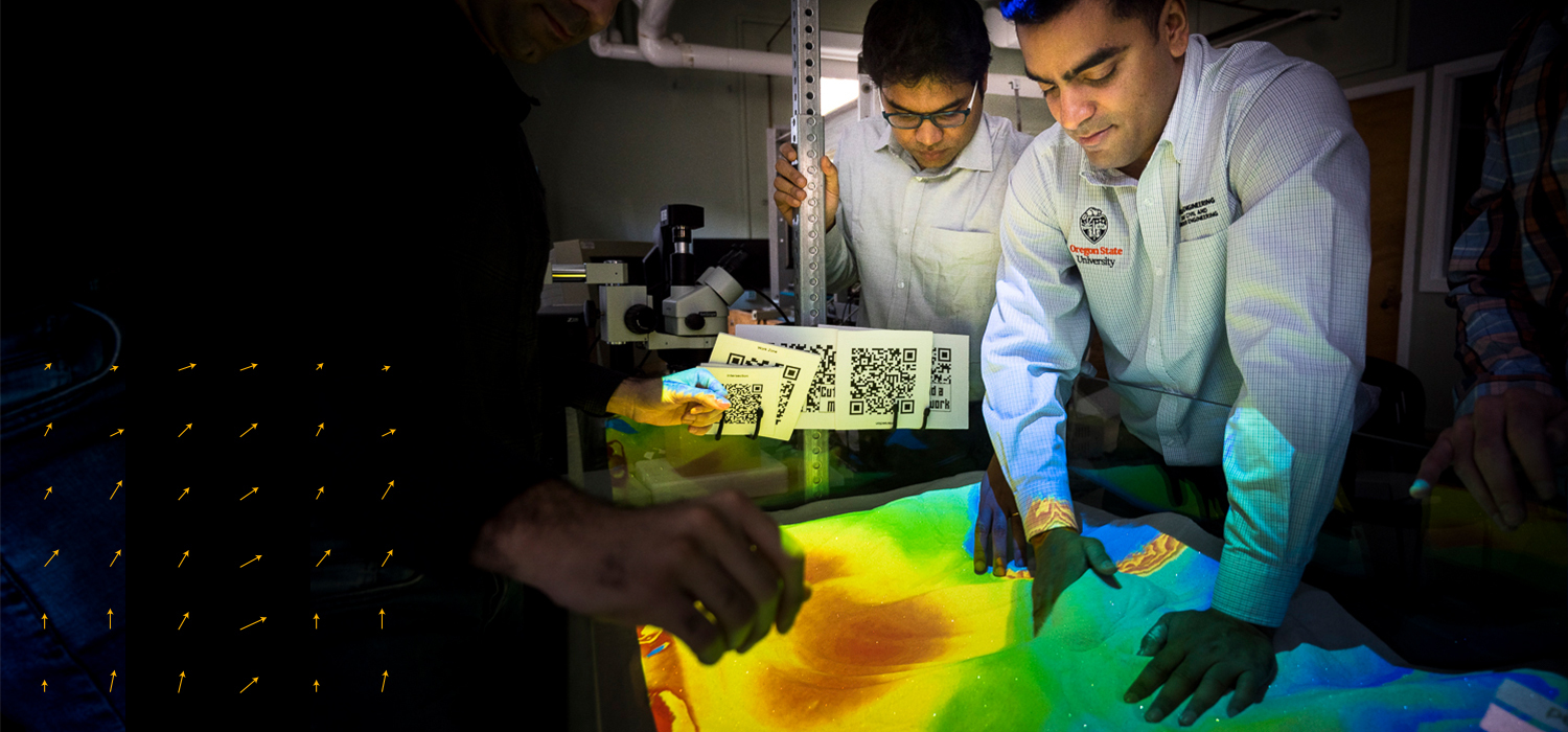 researchers working in lab