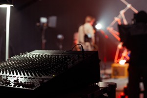 soundboard for a band recording